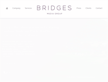 Tablet Screenshot of bridgesmediagroup.com